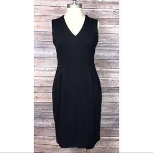 Banana Republic Sheath Dress Black Career Size 2
